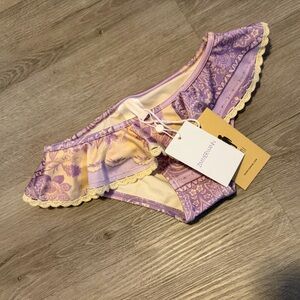 Zimmermann Lavender and Cream Lace Panty